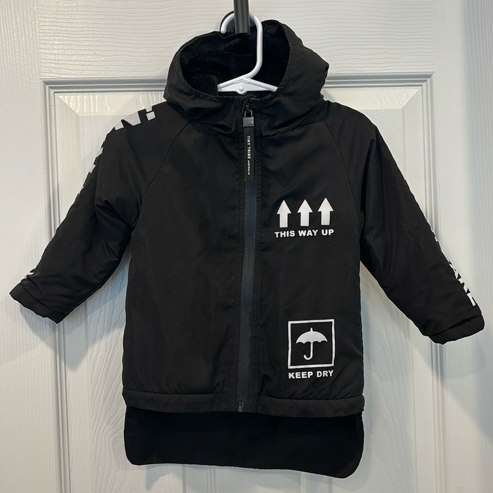 Tiny Tribe “Keep Dry” Hooded Jacket
